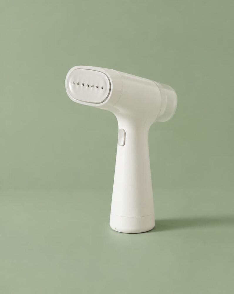 Compact Garment Steamer in Cream